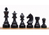 Piezas de ajedres German Knight ebonisadas 3"
